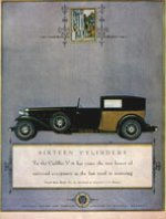 «Кадиллак», 1930. Это была великая эпоха роскошных автомобилей, к которым относился и 16-цилиндровый «Кадиллак», показанный на иллюстрации. «Это были самые грандиозные, самые потрясающие автомобили, когда-либо ездившие по американским дорогам», — писал один историк. В 1927 году «Кадиллак» получил настолько широкое признание за его высокое качество и совершенство конструкции, что в его рекламе требовалось всего лишь не-сколько слов, чтобы рекомендовать публике эту машину. В 20-е годы автомобили высшего класса состав-ляли пять процентов от реализованных на рынке машин всех марок, но они полностью исчезли из про-дажи в период Великой депрессии.