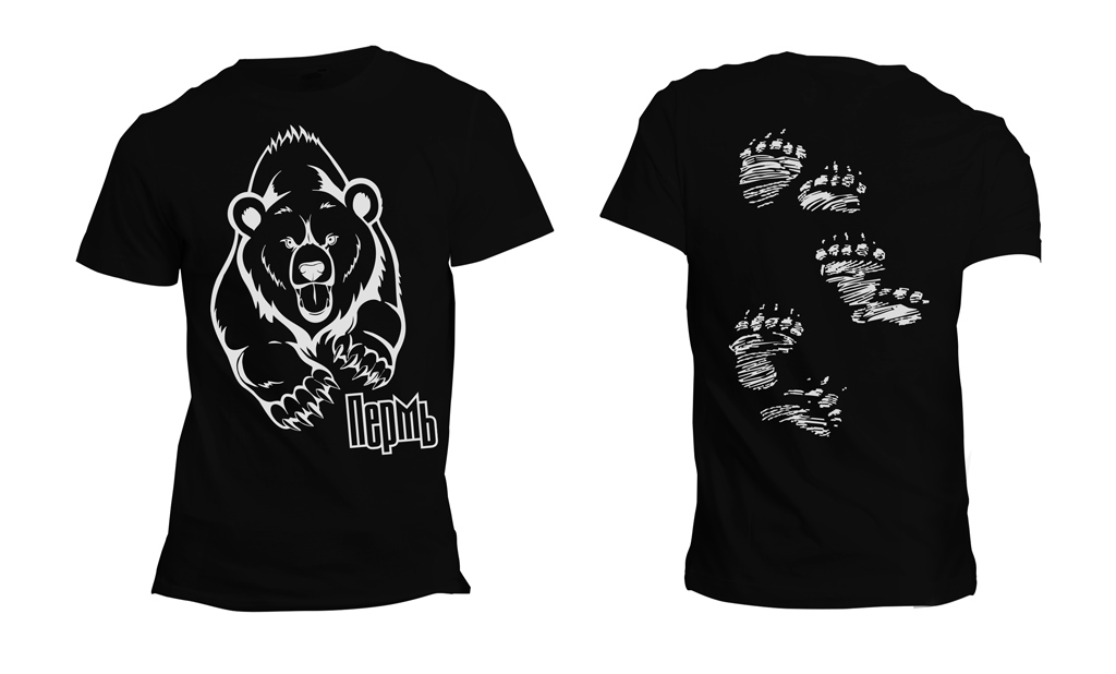 Сувенирная футболка «Пермский медведь»